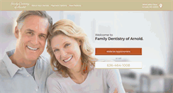 Desktop Screenshot of familydentistryarnold.com