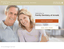 Tablet Screenshot of familydentistryarnold.com